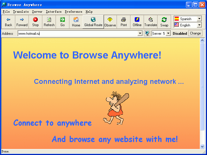 Screenshot of Browse Anywhere 1.01