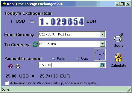 Real-time Foreign Exchanger - Get real-time exchange rate, calculate conver