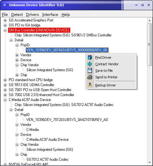 Unknown Device Identifier 9.01 full